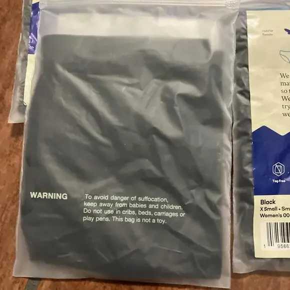 Set Of 4 Bombas Womens black Seamless Hipster Underwear Size XS/S 00-4 New - Picture 4 of 4